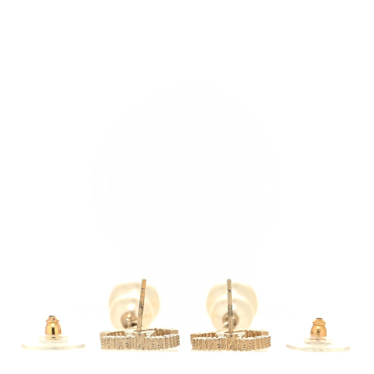 Chanel CC Pearl Drop Earrings Gold 3 of 4