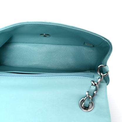Chanel Lambskin Quilted Mini Rectangular Flap Light Blue 5 of 10