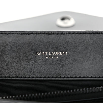 Saint Laurent Calfskin Y Quilted Monogram Medium Loulou Chain Satchel Black 6 of 12