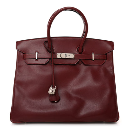 Hermes Courchevel Birkin 35 Rouge H 1 of 13