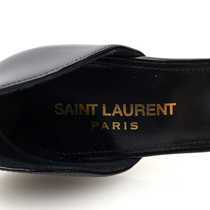 Saint Laurent Patent Calfskin Dorsay 110 Pumps 38.5 Black 7 of 8