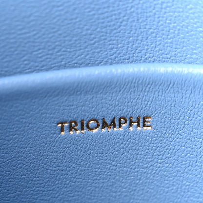 Celine Shiny Calfskin Teen Triomphe Azure 7 of 10