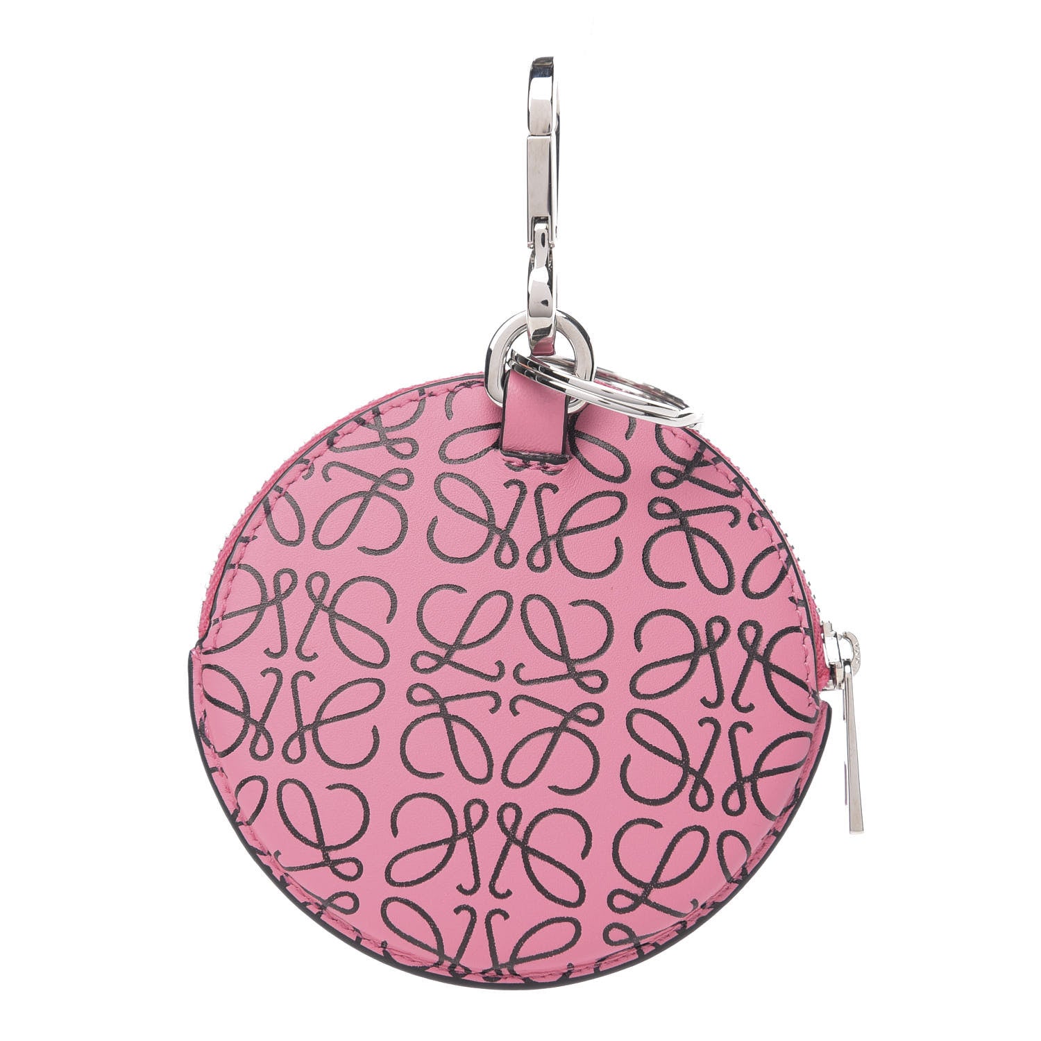 Loewe Calfskin Repeat Coin Purse Pink Tulip Black 2 of 6