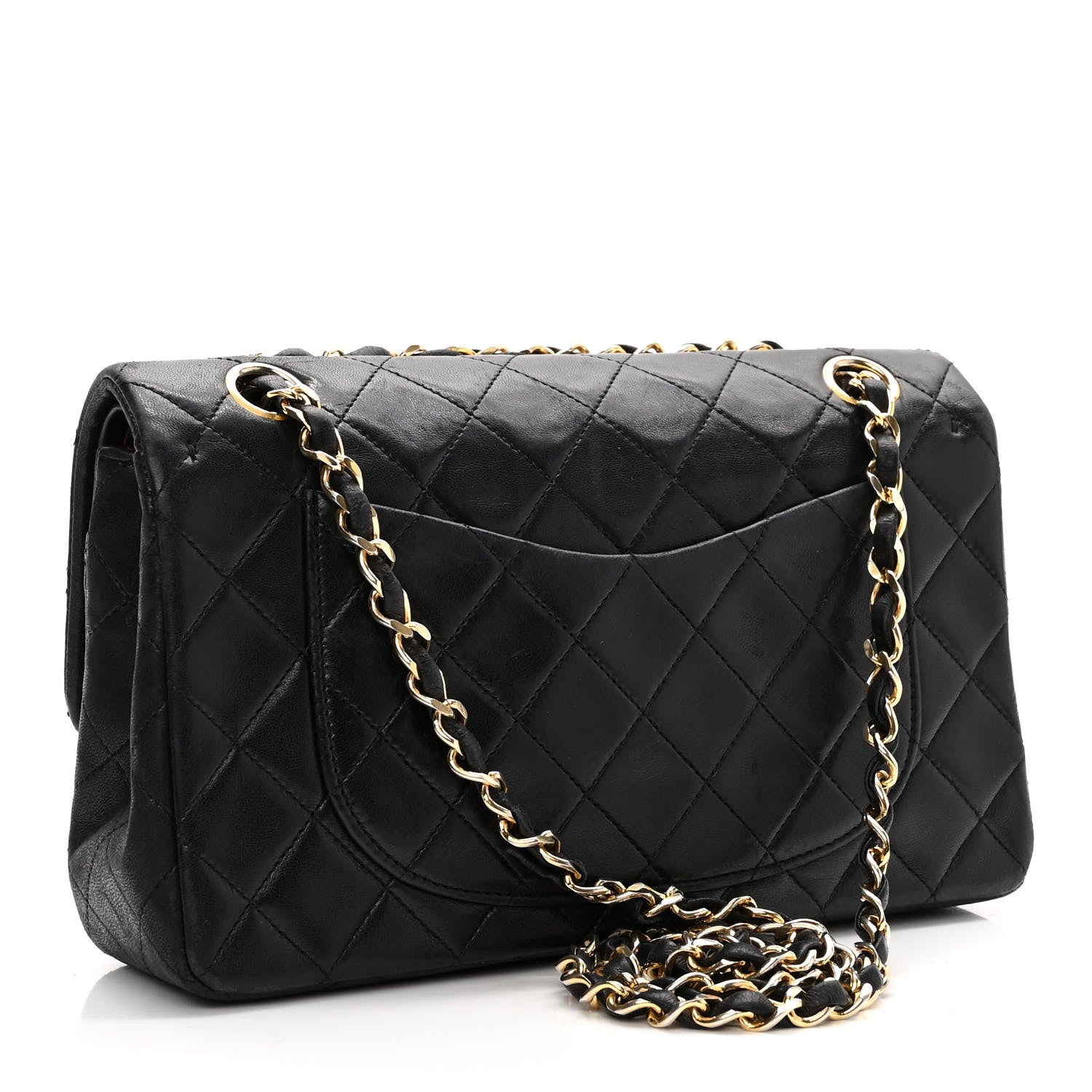 Chanel Lambskin Quilted Small Double Flap Black 3 of 15