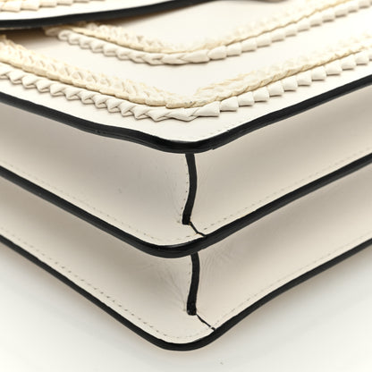 Bulgari Calfskin Plisse Serpenti Forever Shoulder Bag White 9 of 12