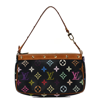 Louis Vuitton Monogram Multicolor Pochette Accessories Black 1 of 8