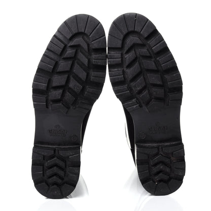 Gucci Rubber Monogram Rain Boots 37 Black 7 of 8