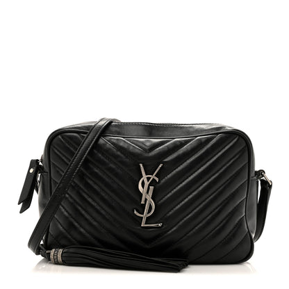 Saint Laurent Calfskin Matelasse Monogram Lou Camera Bag Black 1 of 17