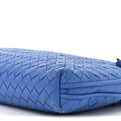Bottega Veneta Nappa Intrecciato Double Compartment Crossbody Bag Atlantic Blue 9 of 10
