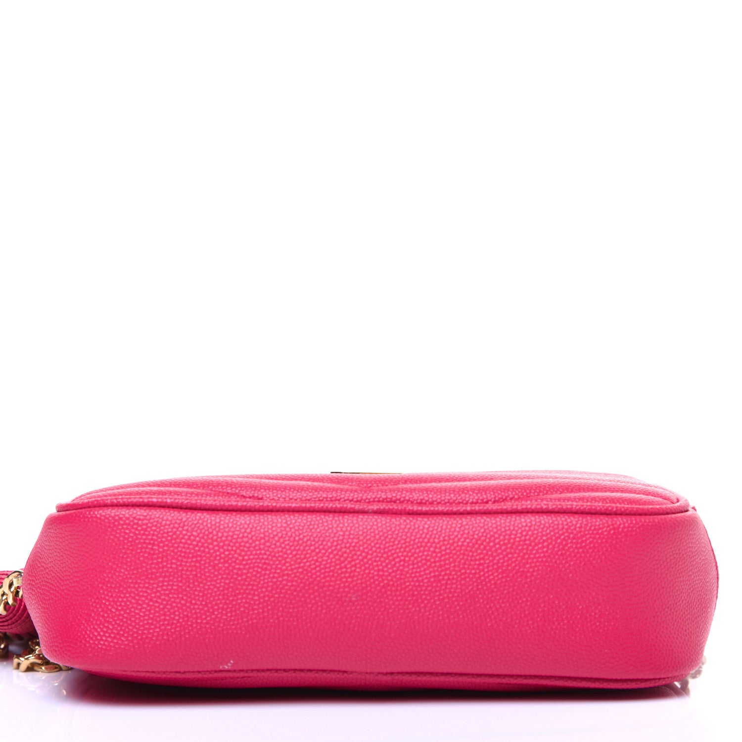 Saint Laurent Grain De Poudre Matelasse Monogram Mini Lou Camera Bag Fuchsia 10 of 12