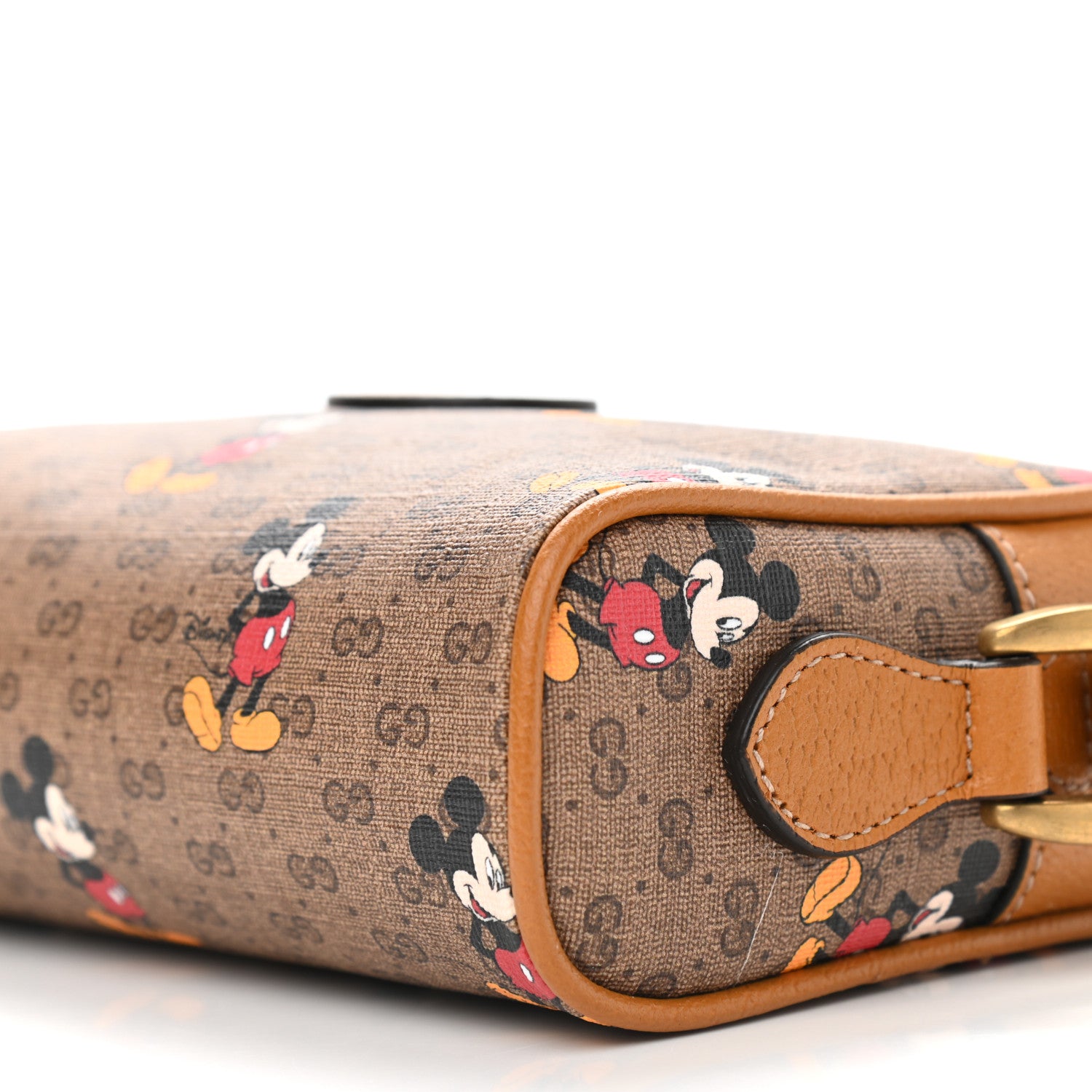 Gucci X DISNEY Mini Vintage GG Supreme Monogram Mickey Mouse Shoulder Bag Beige Vintage Sun Oil 8 of 9