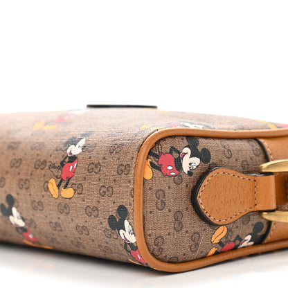 Gucci X DISNEY Mini Vintage GG Supreme Monogram Mickey Mouse Shoulder Bag Beige Vintage Sun Oil 8 of 9