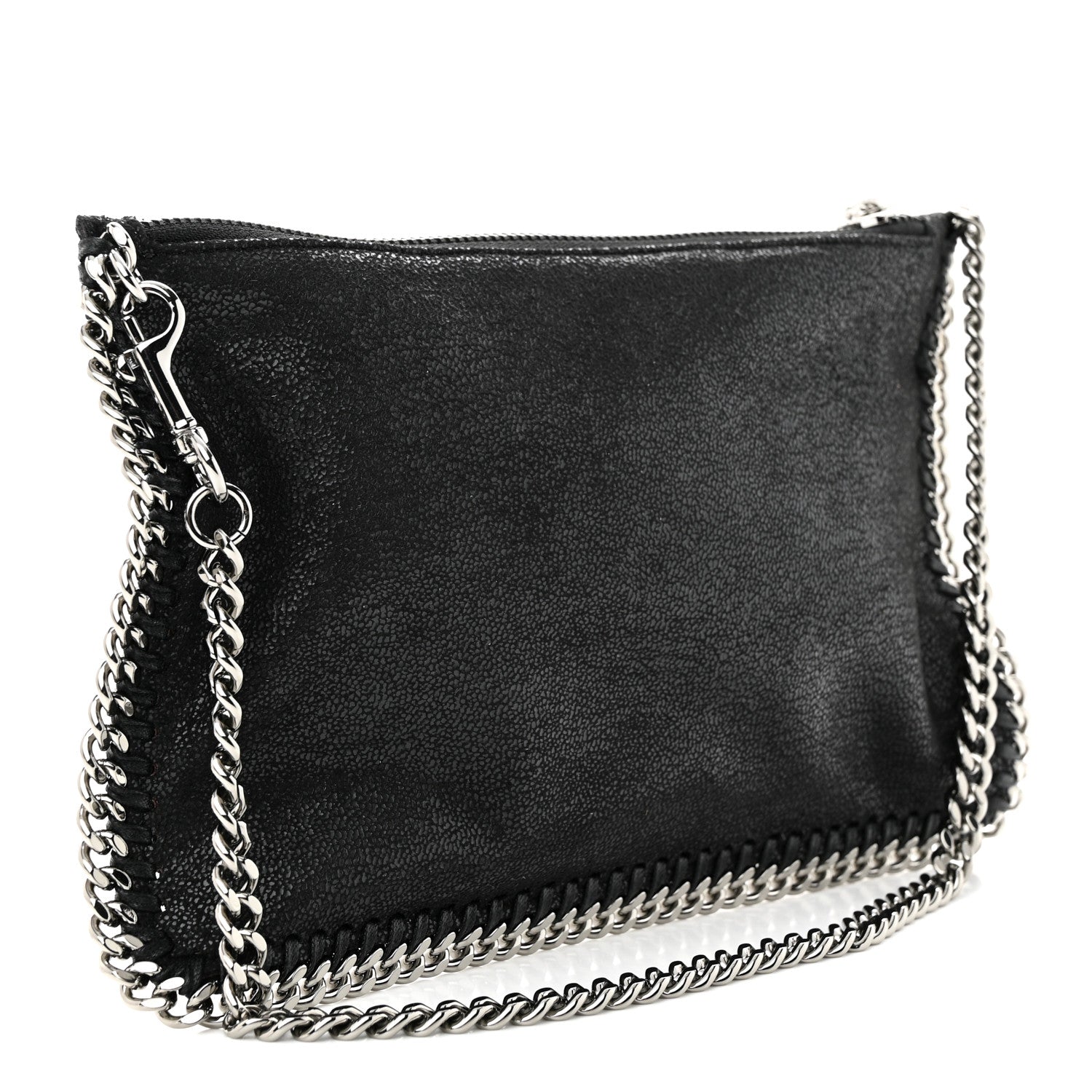 Stella McCartney Shaggy Deer Falabella Clutch Black 3 of 9