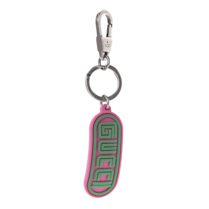 Gucci X SEGA Rubber Logo Key Chain Pink 1 of 2