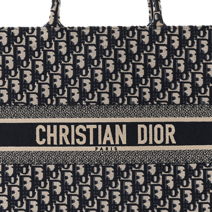 Christian Dior Oblique Large Book Tote Blue Multicolor 8 of 10