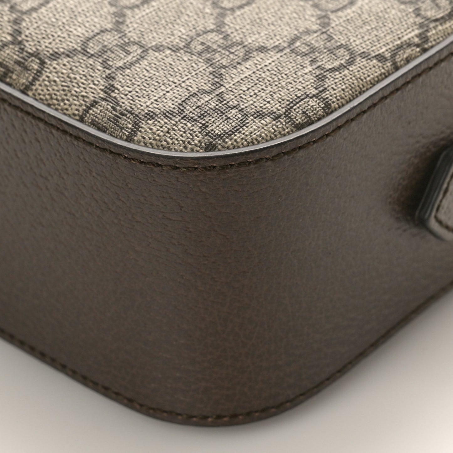 GG Supreme Monogram Web Neo Vintage Shoulder Bag Beige New Acero Crop