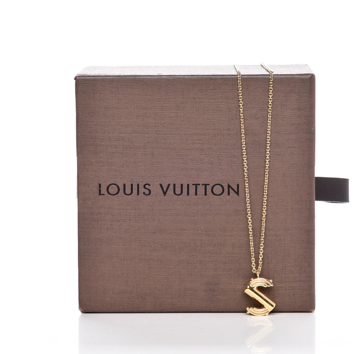 LV And Me Letter S Necklace Gold