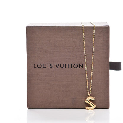 Louis Vuitton LV And Me Letter S Necklace Gold 1 of 8