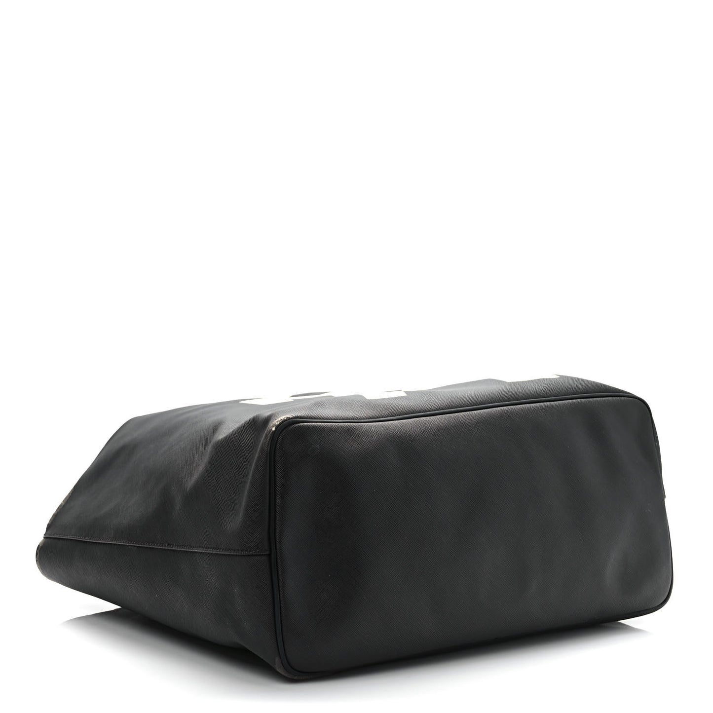 Textured Coated Canvas Favelas Large Antigona Tote Black