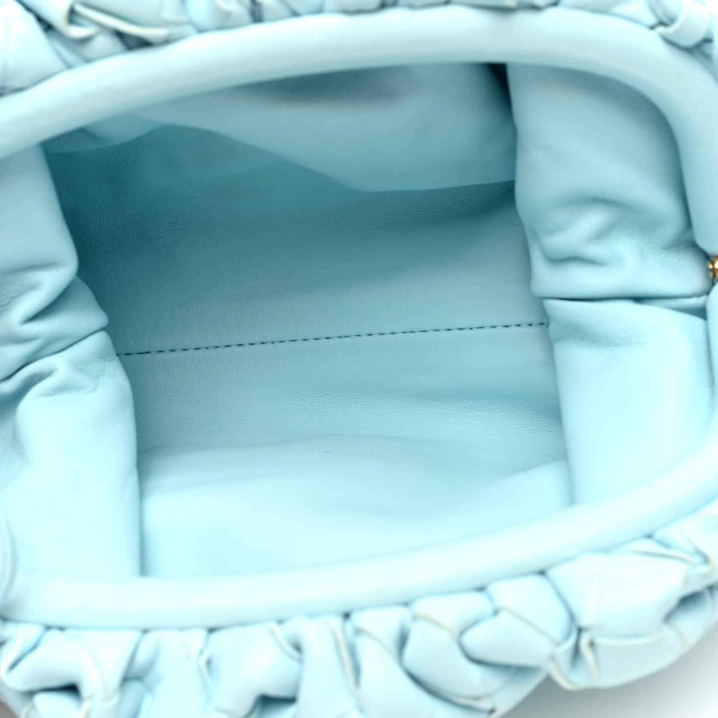 Nappa Intrecciato The Mini Pouch Pale Blue