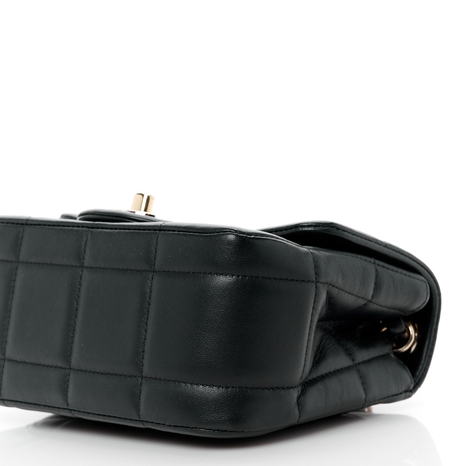 Chanel Lambskin Resin Crystal Square Quilted Mini Monacoco Flap Black 11 of 12