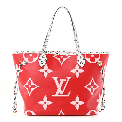 Louis Vuitton Monogram Giant Neverfull MM Rouge 3 of 12