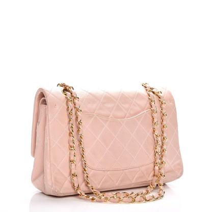 Chanel Lambskin Quilted Medium Double Flap Light Pink 3 of 17