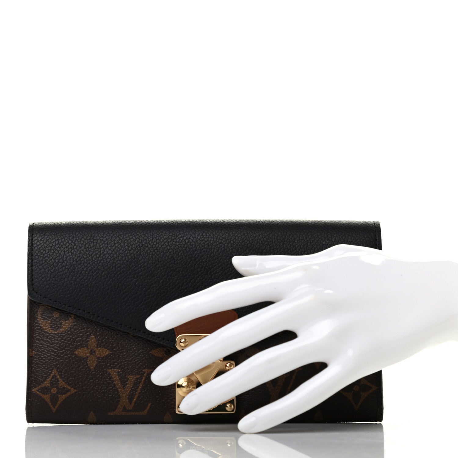 Louis Vuitton Monogram Pallas Wallet Black 2 of 6