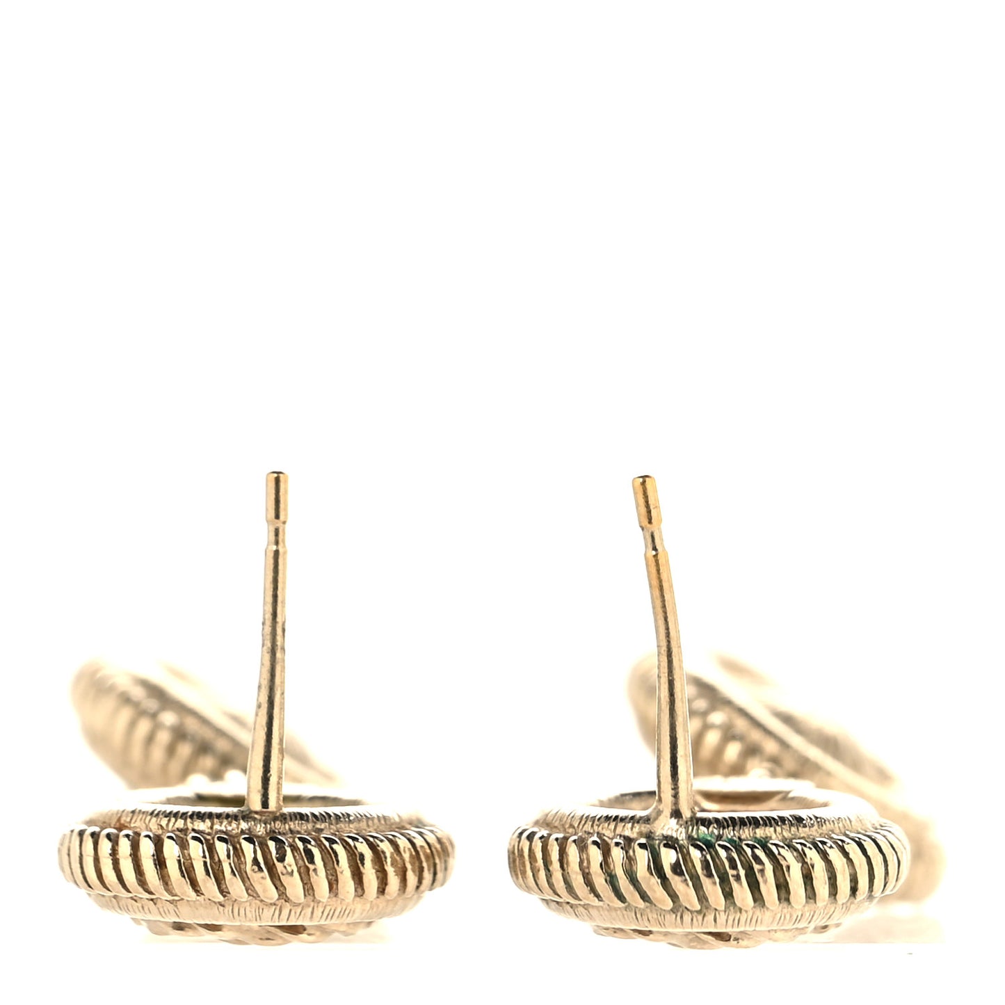 Pearl CC Dangle Earrings Gold