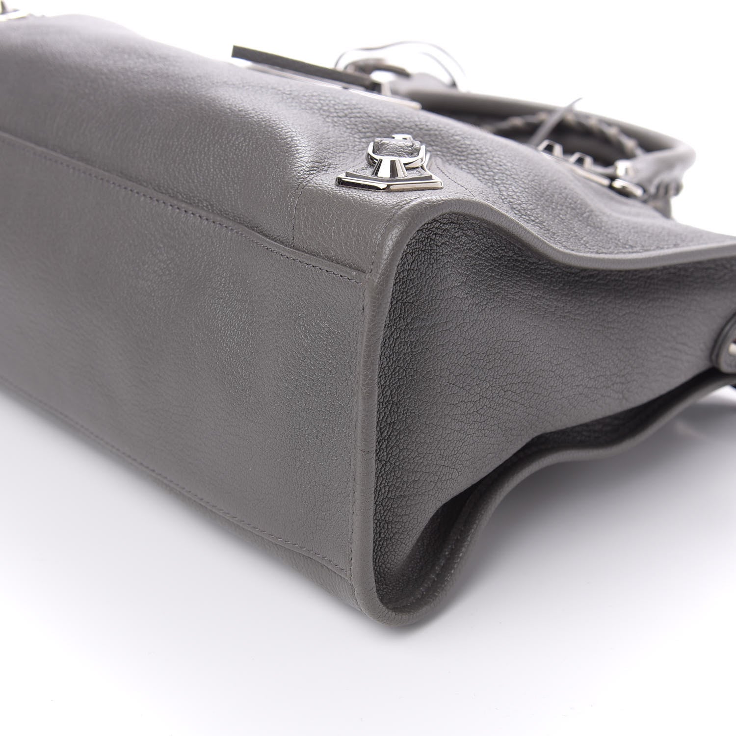 Balenciaga Chevre Silver Metallic Edge Hardware City Gris Acier 10 of 11