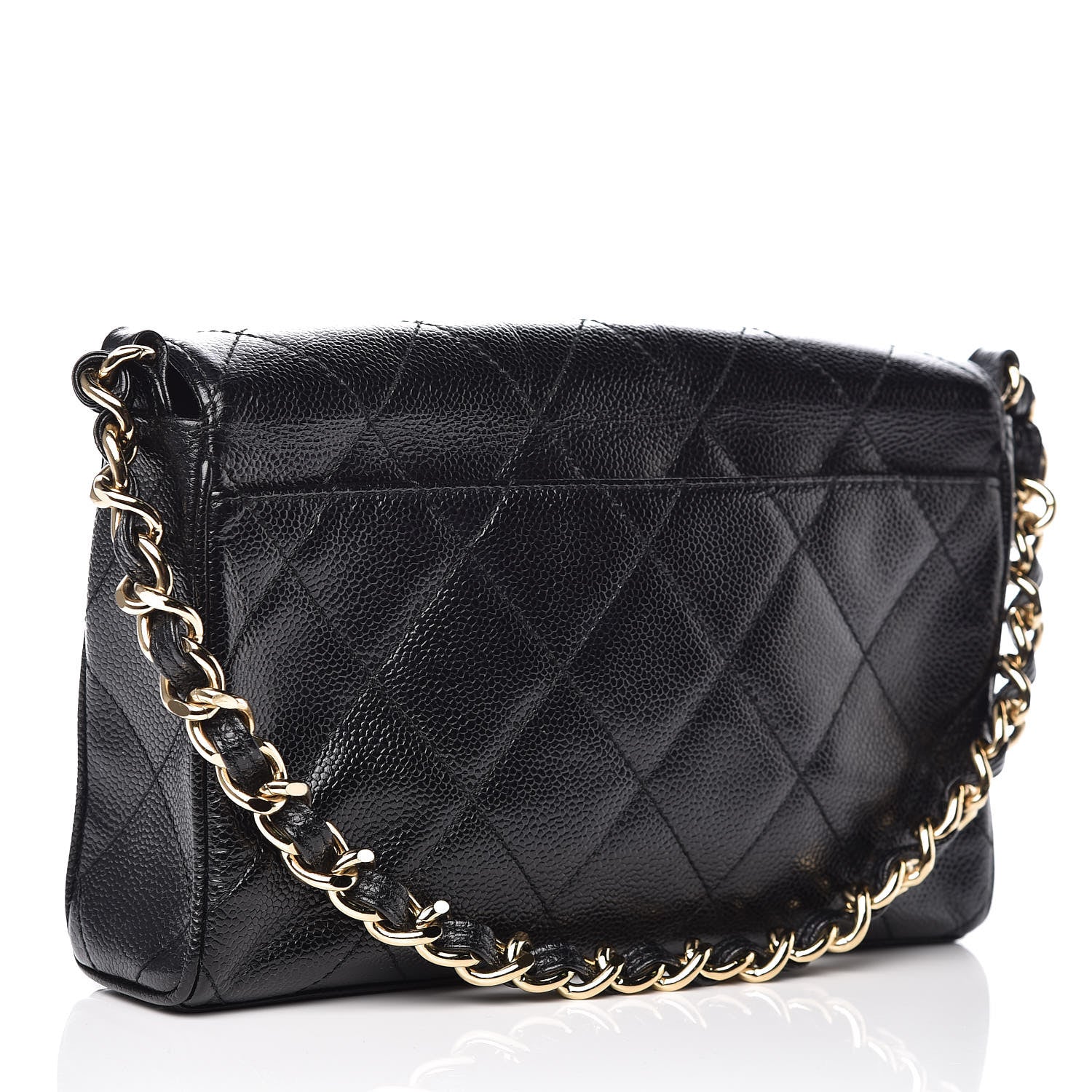 Chanel Caviar Quilted Medium Single Flap Black 3 of 11