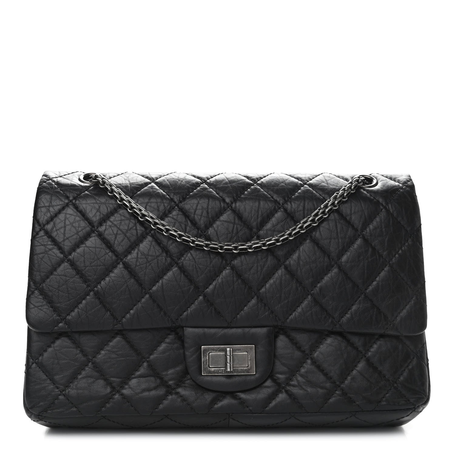 Chanel Aged Calfskin Quilted 2.55 Reissue 226 Flap Black 1 of 10