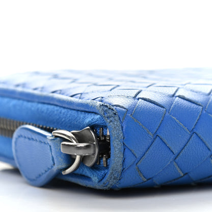 Bottega Veneta Nappa Intrecciato Zip Around Wallet Electrique 12 of 17