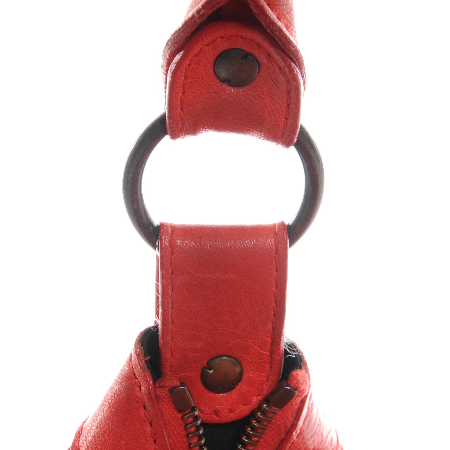 Agneau Day Hobo Vermillion