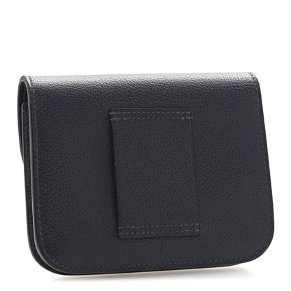 Hermes Evercolor Constance Slim Wallet Bleu Nuit 3 of 10