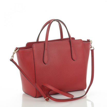 Gucci Dollar Calfskin MIni Swing Top Handle Bag Tabasco 3 of 6