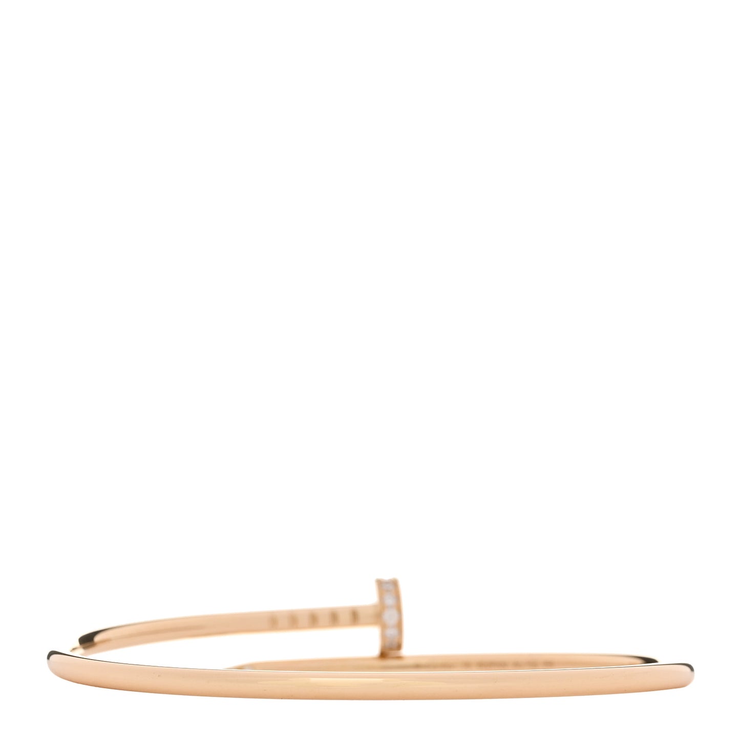 18K Yellow Gold Diamond Small Juste Un Clou Bracelet 16
