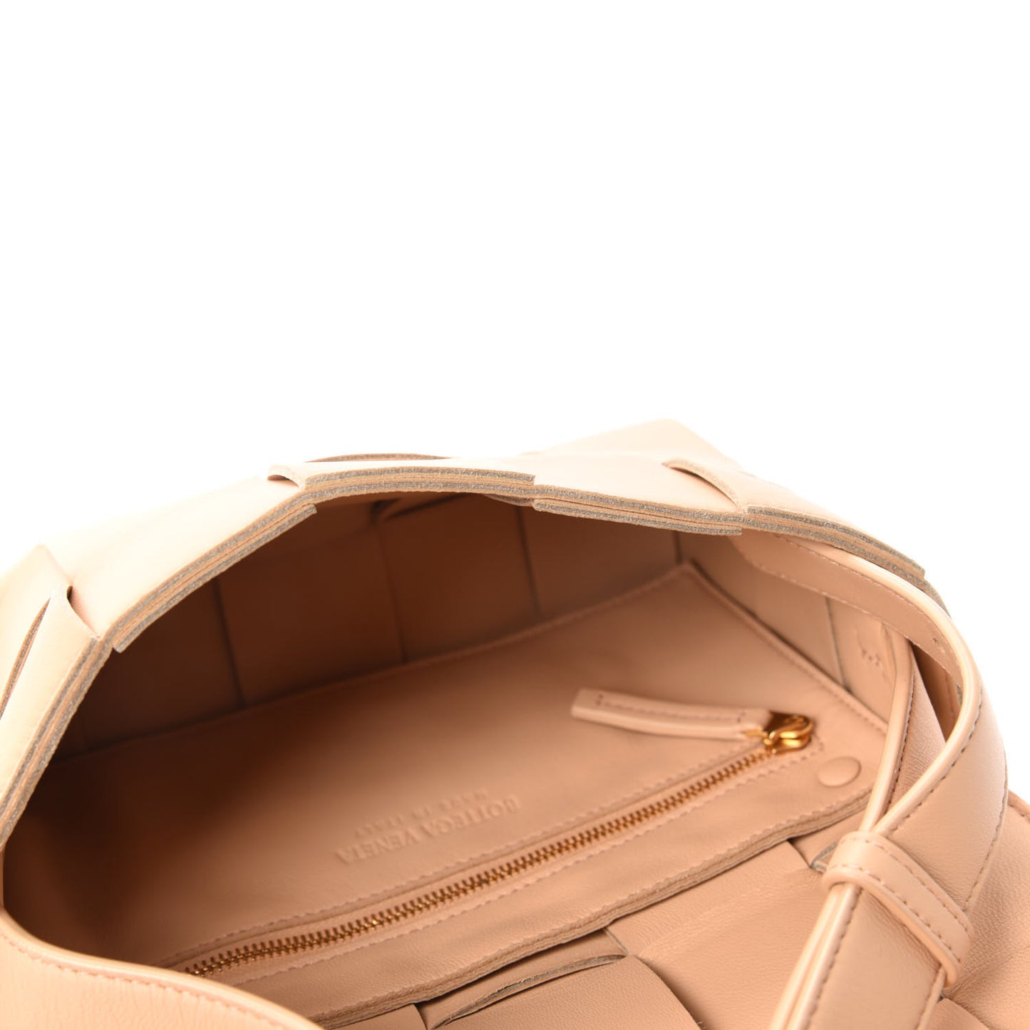 Nappa Maxi Intreccio Cassette Bag Nude