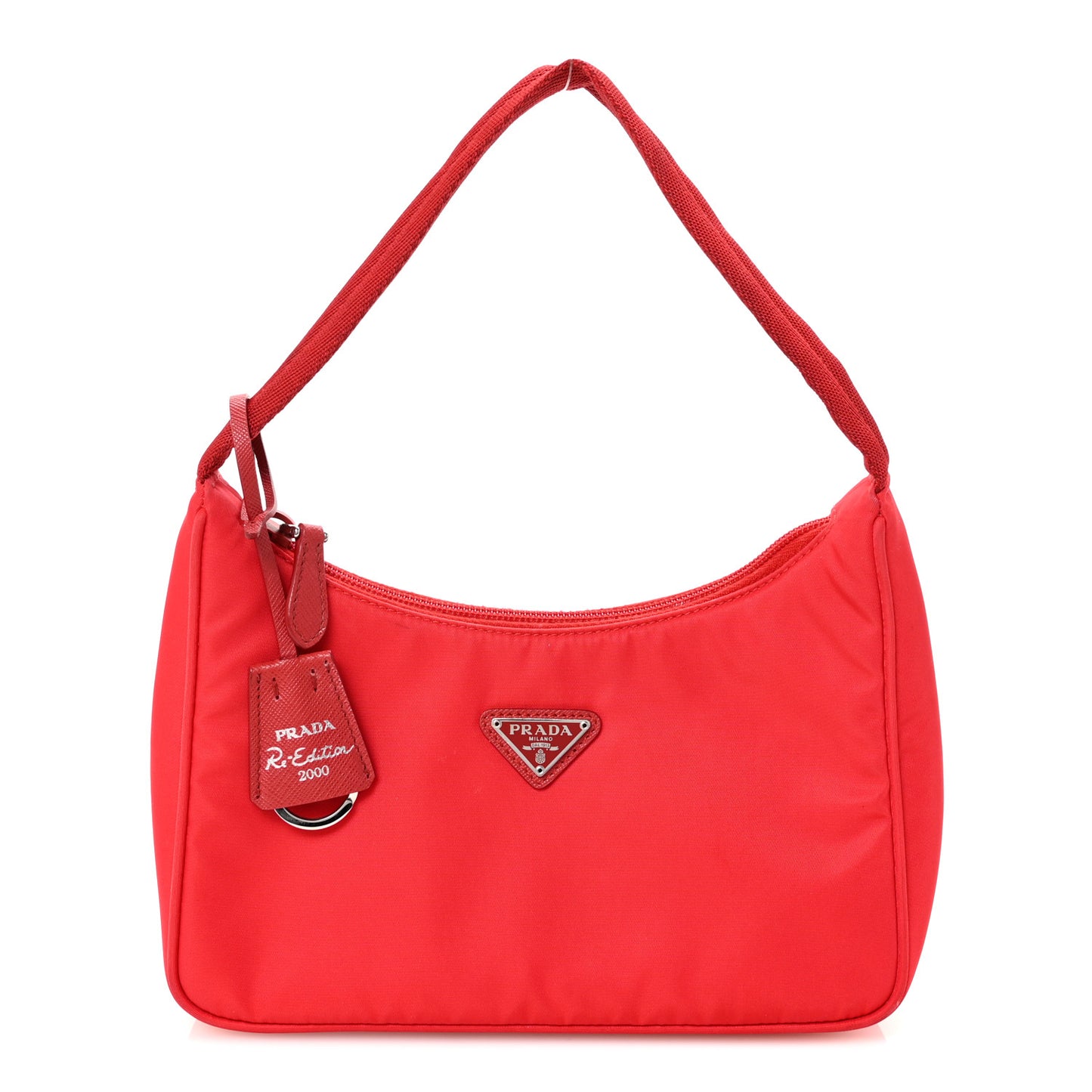 Tessuto Nylon Mini Re-Edition 2000 Bag Rosso