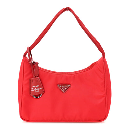 Prada Tessuto Nylon Mini Re-Edition 2000 Bag Rosso 1 of 10