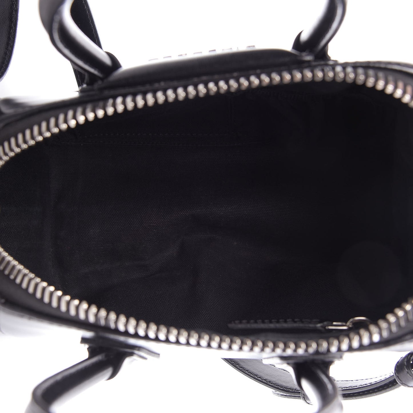 Shiny Lord Calfskin Mini Antigona Black