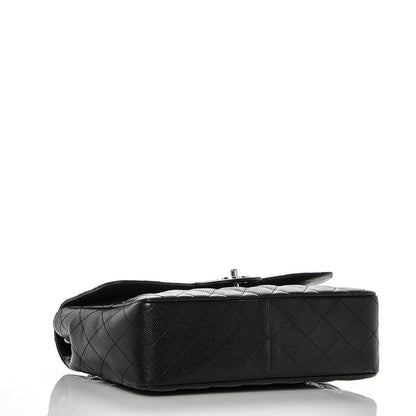 Chanel Caviar Quilted Jumbo Single Flap Black 4 of 7