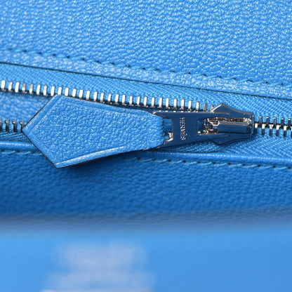 Hermes Chevre Chandra Kelly Sellier 25 Bleu Zanzibar 26 of 41