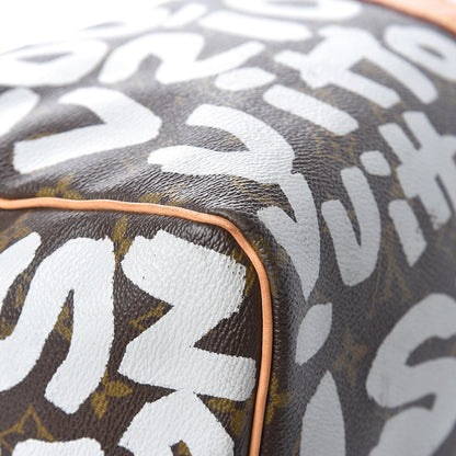 Louis Vuitton Graffiti Keepall 50 Silver 13 of 28