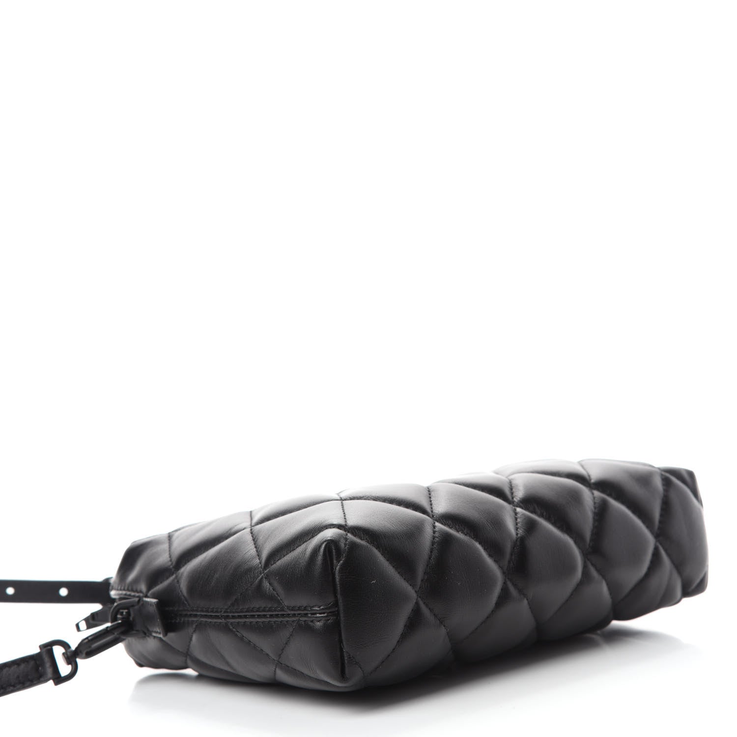Balenciaga Nappa Calfskin Quilted Touch B Camera Shoulder Bag Black 4 of 9