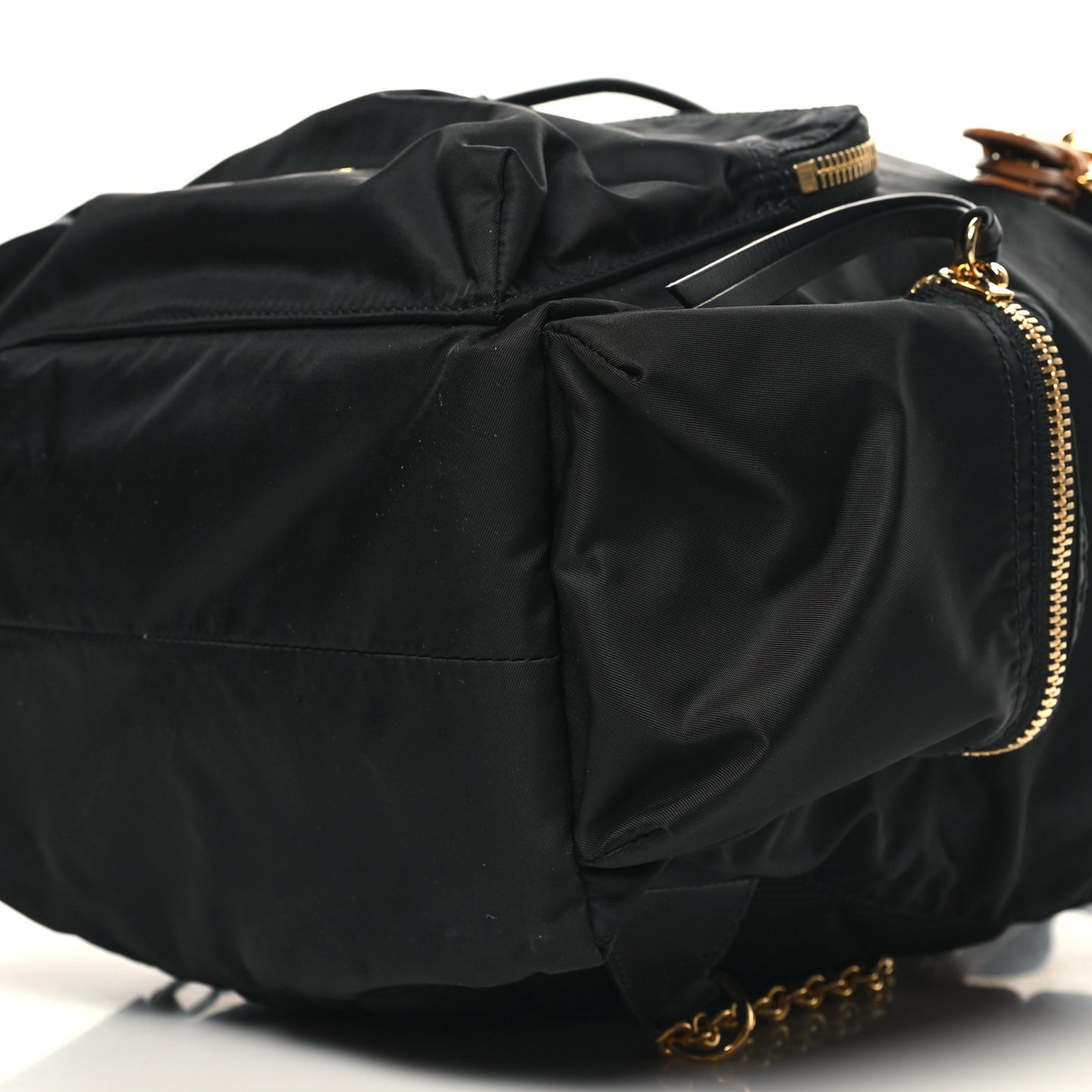 Nylon Large Rucksack Backpack Black