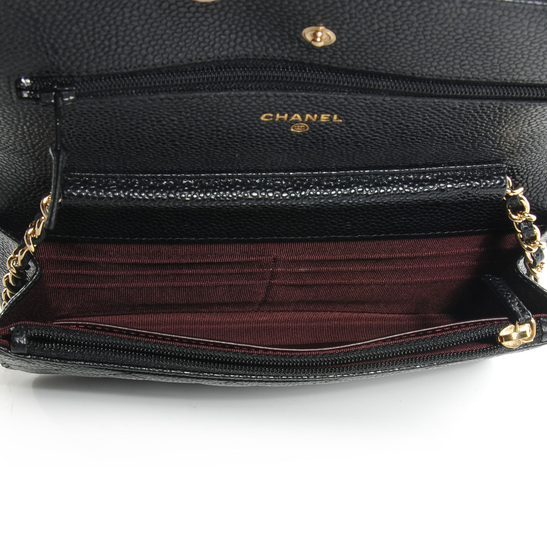 Chanel Caviar Wallet on Chain WOC Black 5 of 8