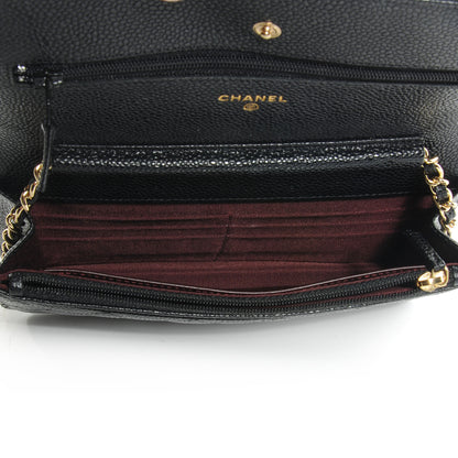Chanel Caviar Wallet on Chain WOC Black 5 of 8