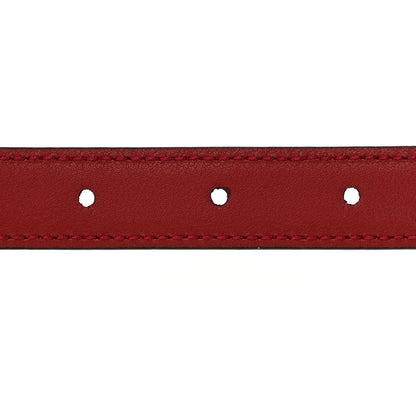 Gucci Plutone Calfskin Gucci Buckle 20mm Thin Belt 75 30 Rosso 5 of 6