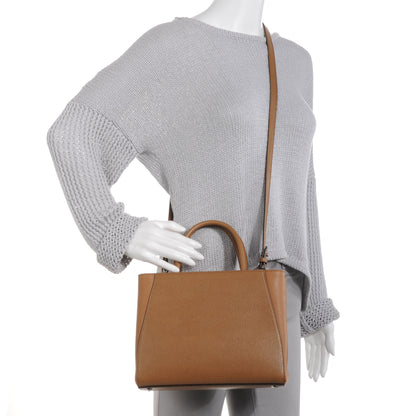 Fendi Vitello Elite Petite 2Jours Tote Orzo Papavero 2 of 10